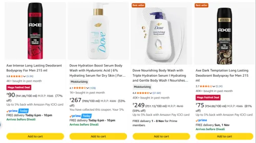 Image of Dove Beauty at minimum 50% Discount