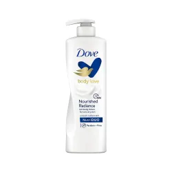 Dove Body Love Nourished Radiance Body Lotion For Very Dry Skin 48hrs Moisturisation Paraben Free with Plant Based moist