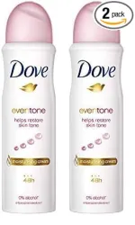 Dove EvenTone Antiperspirant Deodorant Body Spray (150ml x 2)