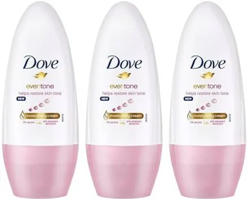 Image of DOVE Even Tone 48H Odour Protection Deodorant Roll-on - For Women  (150 ml, Pack of 3)