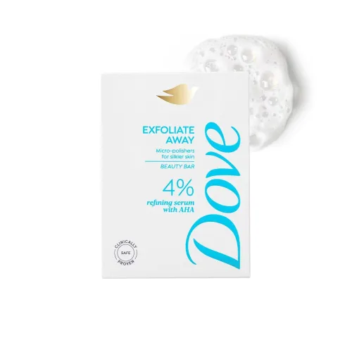 Image of Dove Exfoliate Away Serum Beauty Bar 125g