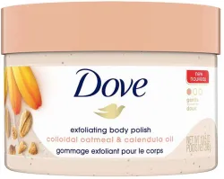 Dove Exfoliating Body Polish, Oatmeal & Calendula, 298g