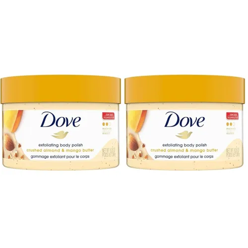 Image of Dove Exfoliating Body Polish Scrub for Dry Skin (298g Each Pack of 2)