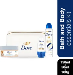 DOVE Giftset_1 Deodorant (150 ML), 1 Roll On (50 ML)&1 Exfoliating Body Polish(100 G) Combo Set (Set of 1)
