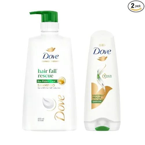 Image of Dove Hair Fall Rescue Shampoo 650ml & Dove Hair Fall Rescue Conditioner 175ml