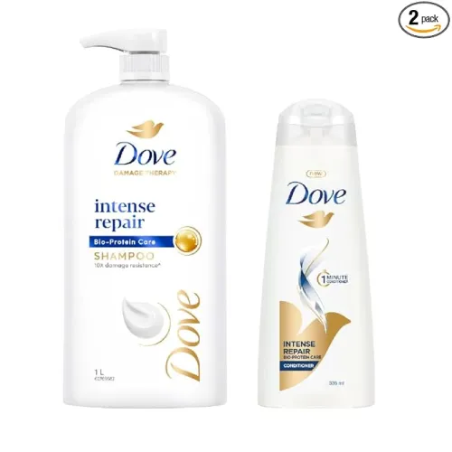 Image of Dove Intense Repair Shampoo 1 Ltr Conditioner 335 ml