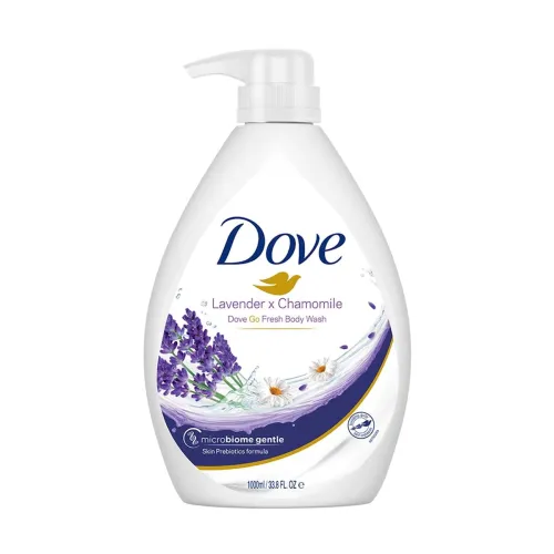 Image of Dove Lavender & Chamomile Go Fresh Body Wash with Relaxing Floral Scent, 1L