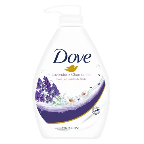 Image of Dove Lavender & Chamomile Go Fresh Body Wash with Relaxing Floral Scent, 1L