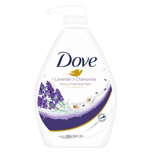Image of Dove Lavender & Chamomile Go Fresh Body Wash with Relaxing Floral Scent, 1L