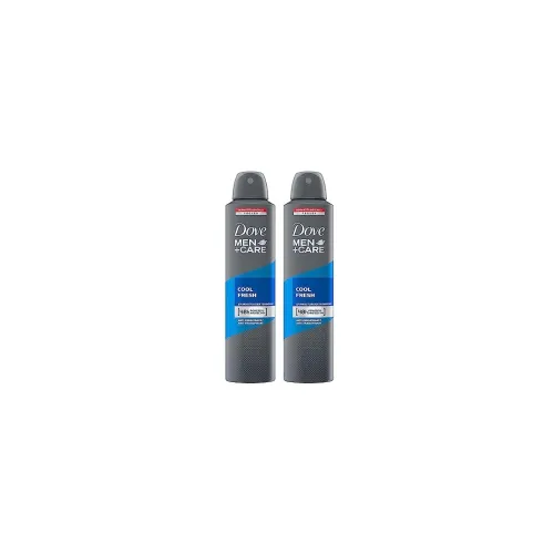 Image of Dove Men+Care Cool Fresh Dry Spray 250ml (Pack of 2)