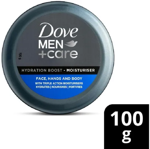 Image of DOVE Men, with Vitamin B3, Hydration Boost Moisturizer, 100gm, for Refreshed Skin (100 g)