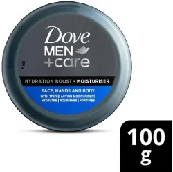 DOVE Men, with Vitamin B3, Hydration Boost Moisturizer, 100gm, for Refreshed Skin (100 g)