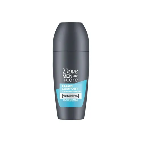 Image of DOVE MEN+CARE CLEAN COMFORT ANTI-PERSPIRANT ROLL ON 50 ML | 48-Hour Protection, Moisturising, Alcohol-free, Clean Scent 