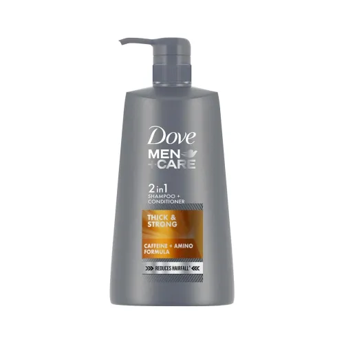 Image of Dove Men+Care Thick 2in1 Shampoo+Conditioner, 650 ml