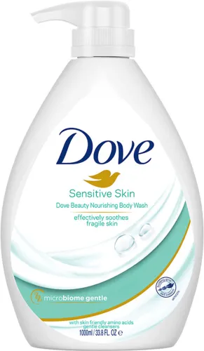 Image of DOVE Nourishing Body Wash for Sensitive Skin, 24Hrs Moisture Lock (1000 ml)