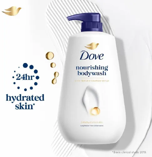 Image of DOVE Nourishing Bodywash with Triple Hydration Serum  (825 ml)