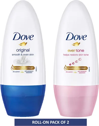 Image of DOVE Original and Eventone Deodorant Roll-on