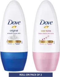 DOVE Original and Eventone Deodorant Roll-on