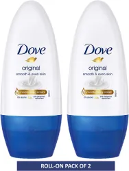 DOVE Original Deodorant Roll-on, (100 ml, Pack of 2)