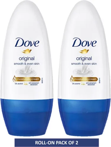 Image of DOVE Original Deodorant Roll-on - For Women  (100 ml, Pack of 2)