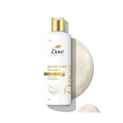 Dove Peptide Bond Strength Shampoo for Dry & Damaged Hair - 180 ml | Enriched with PROTEIN PEPTIDES | Reconstructs broke