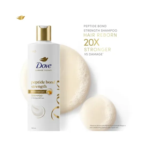 Image of Dove Peptide Shampoo for Dry & Damaged Hair - 340 ml