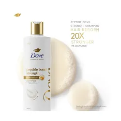 Dove Peptide Shampoo for Dry & Damaged Hair - 340 ml