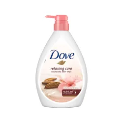 Dove Relaxing Almond Cream Body Wash with Hibiscus for Smooth Skin, Soft & Sweet Scent 1L