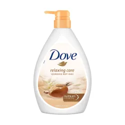Dove Relaxing Shea Butter Body Wash with Vanilla for Soft Skin, Soothing Scent, 1L