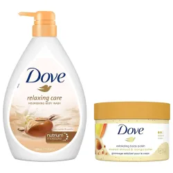 Dove Relaxing Shea Butter Body Wash with Moisturizing Shower Gel, 1L