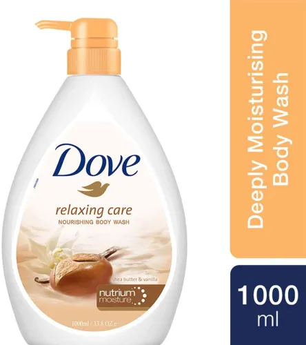 Image of DOVE Relaxing Shea Butter Body Wash, 1000 ml