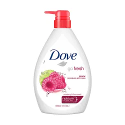 Dove Renewing Raspberry Body Wash with Lime for Renewed Skin, Refreshing Scent, 1L