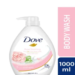  Dove Rose Soothing Go Fresh Microbiome Gentle Body Wash  1L
