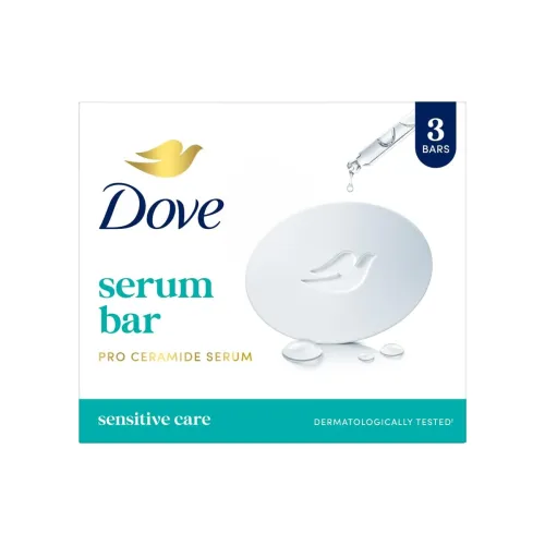 Image of Dove Serum Bar | with Pro-Ceramide Serum | Sensitive Care | 375g (125g x 3)