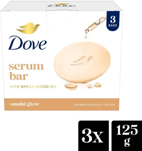 Image of Dove Serum Bar with Sandalwood Oil 125g * Pack of 3