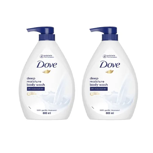 Image of Dove Set of 2 Deep Moisture Body Wash - 800ml each