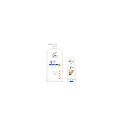 Image of Dove Intense Repair Shampoo 1 Litre + Conditioner 175ml, Combo