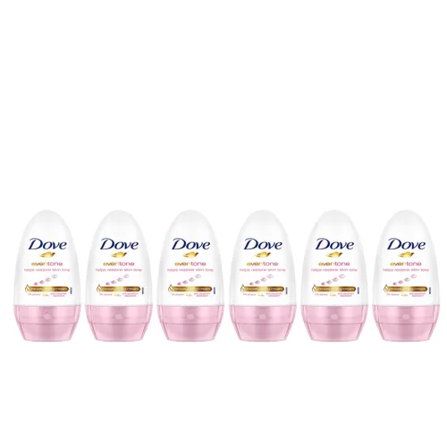 Image of Dove Women Set of 6 Eventone Antiperspirant Deodorant Underarm Roll On - 50 ml each