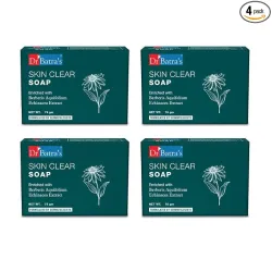 Dr Batra's Skin Clear Soap, Enriched with Berberis aquifolium,Echinacea & Tea Tree Oil | reducing active breakouts | Lighten acne scars, sun tan, and hyperpigmentation | Removes impurities,....