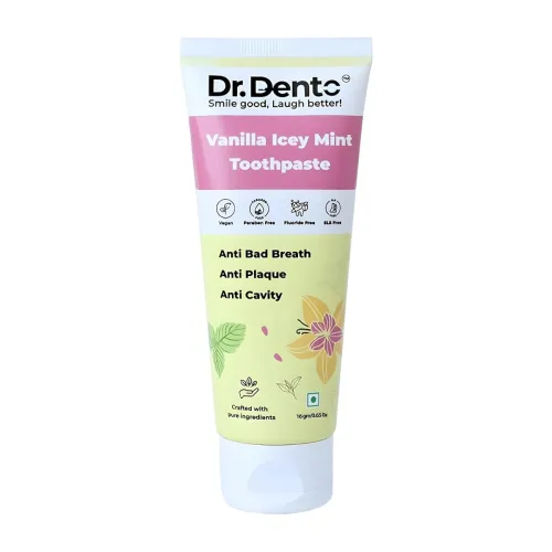 Image of Dr.Dento Vanilla Icey Mint Natural Toothpaste -16 Gm