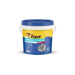 DR. FIXIT Roofseal Classic New, 10 Liter, Waterproofing Solution for Homes, Terraces, Roofs
