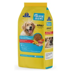 Dr. Pets 10 Kg Superdawg Adult Dry Dog Food Chicken & Vegetable | 24% Protein Complete & Balanced Nutrition | Supports Digestion, Immunity & Coat Health