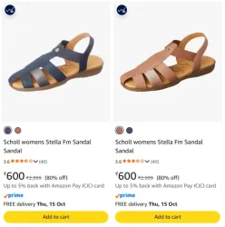 Dr. Scholls Scholl Womens Sandal at minimum 80% Discount