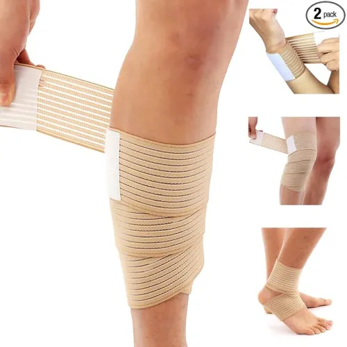 Image of Dr Trust USA 338 Compression Bandage Wrap Elastic Tape for Knee, Elbow, Hand, Wrist, Ankle, Foot Pain Relief & Support 