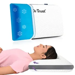 Dr Trust USA Orthopedic Cooling Gel Memory Foam Pillow