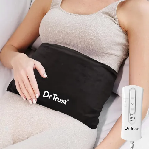Image of Dr Trust USA Velvet Orthopedic Electric Heating Pad for Back Pain