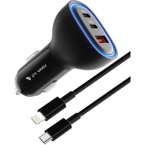 Image of DR VAKU® 100W Car Charger Fast Charging All Series & Android Phones w