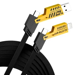 DR VAKU® 4in1 Multi Function Fast Charging Cable 