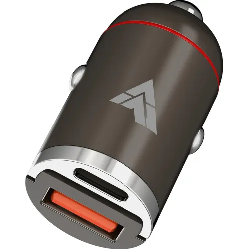 Image of DR VAKU® ESSENVOLT 65W Car Charger Fast Charging Dual Port Type C PD PPS 65W + 18W QC 3.0 USB Car Mobile Laptop Adapter 