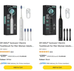 DR VAKU® Sonicare+ Electric Toothbrush (6 Modes)